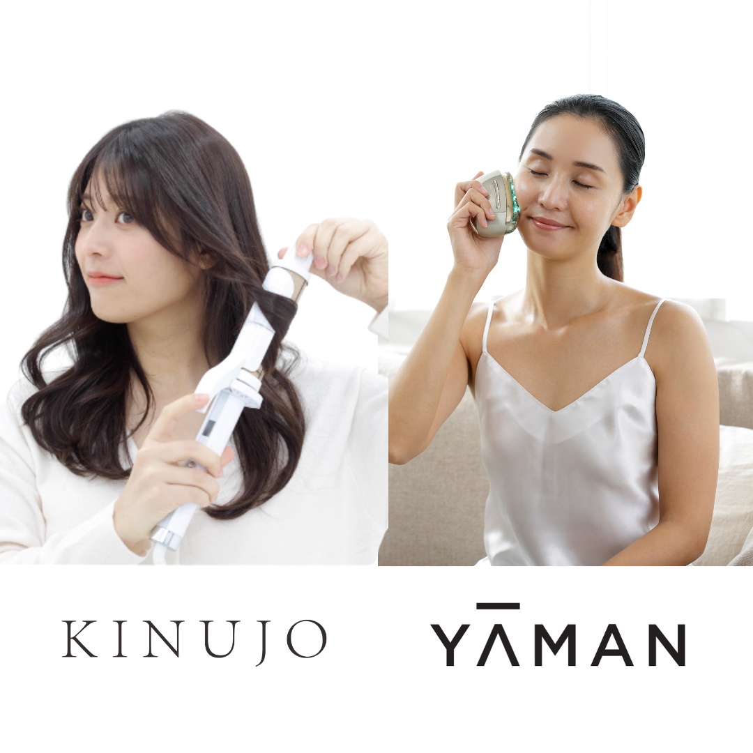 専門商社事業：美容家電のご紹介（KINUJOおよびYAMAN）